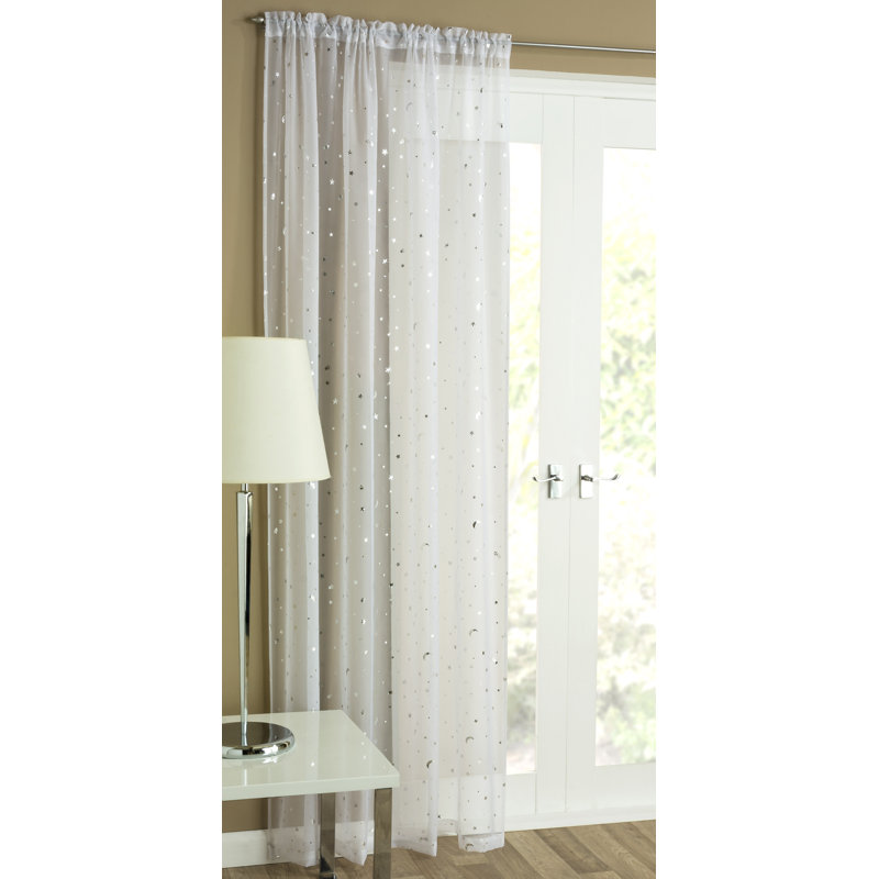 Mack + Milo Adobestone Polyester Sheer Slot Top Curtain Panel & Reviews